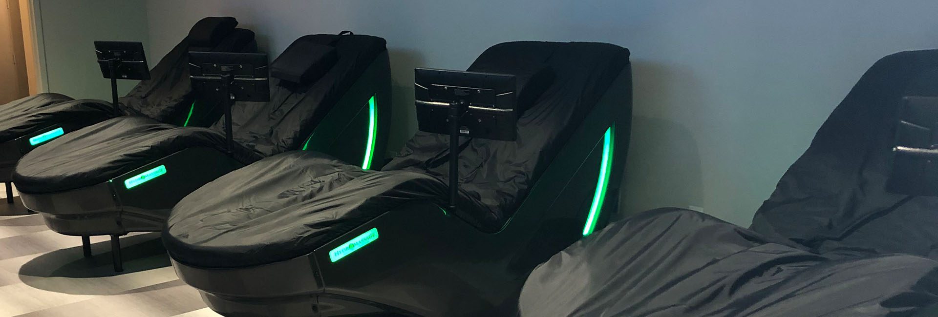 hydromassage chairs in gym near me
