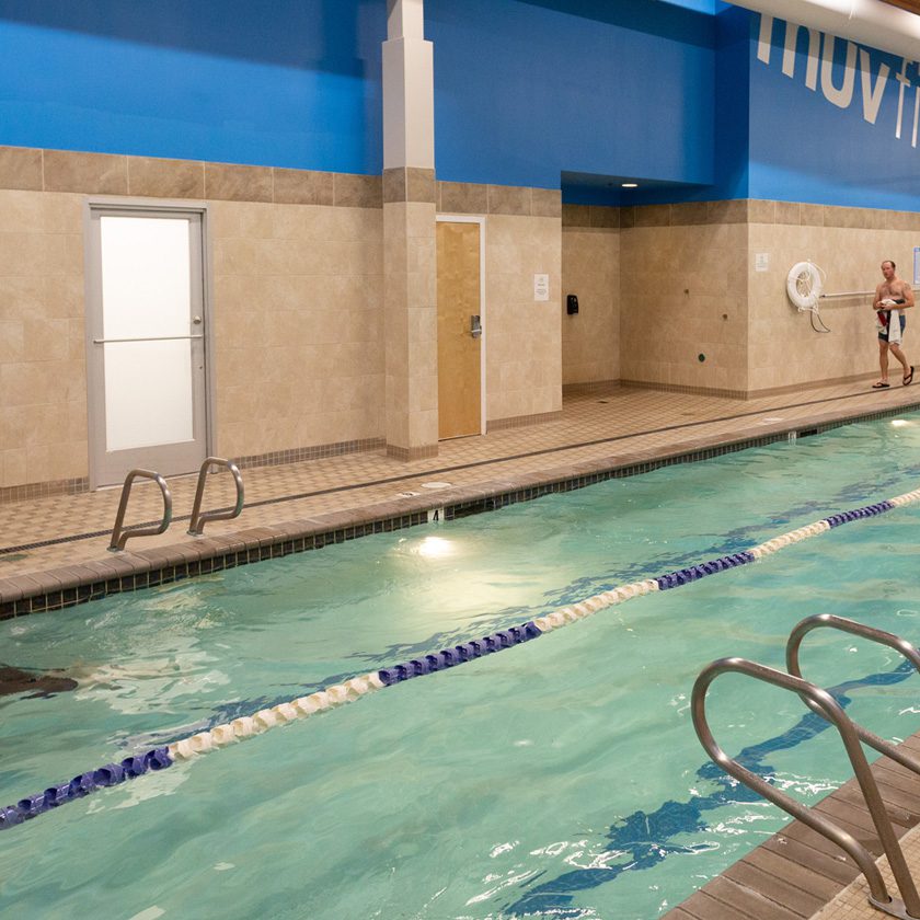 indoor pool with dividers in a health club in killian