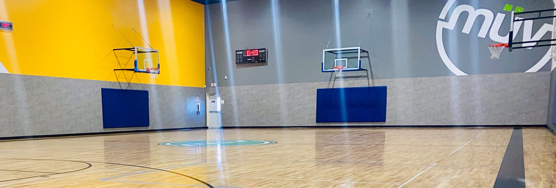 indoor basketball court at a gym in north spokane