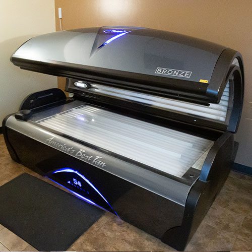 tanning bed in gym