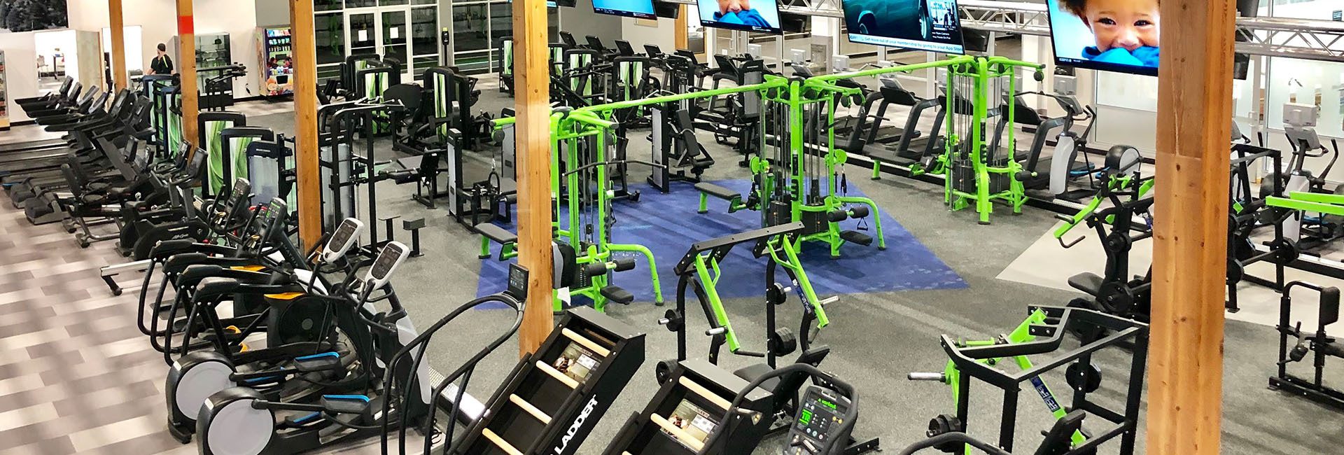 aerial view of a gym in Troutdale Oregon