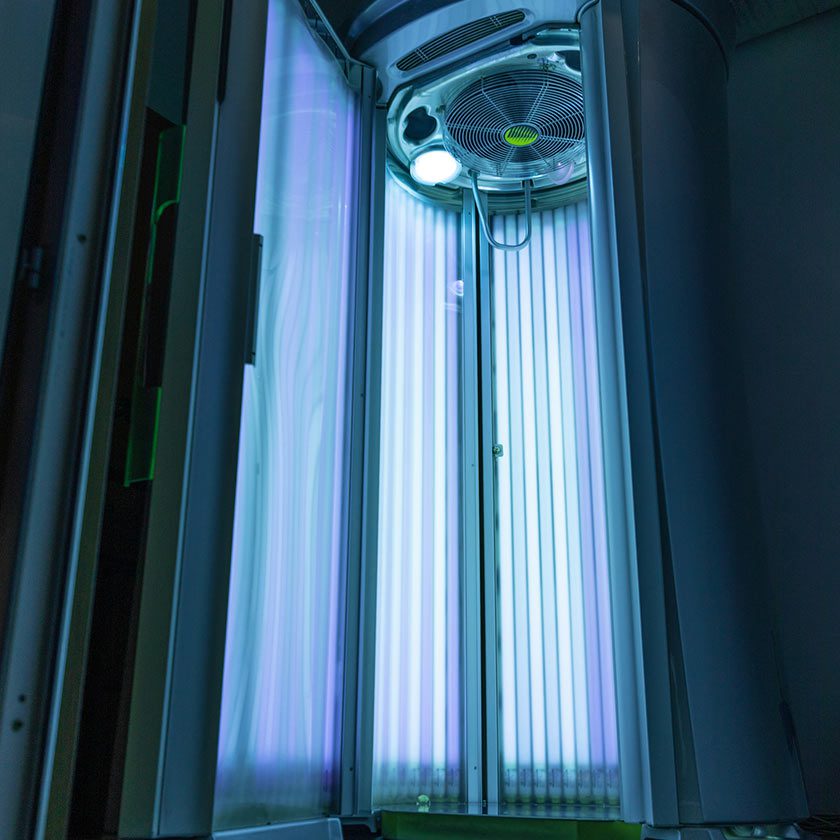 open tanning bed