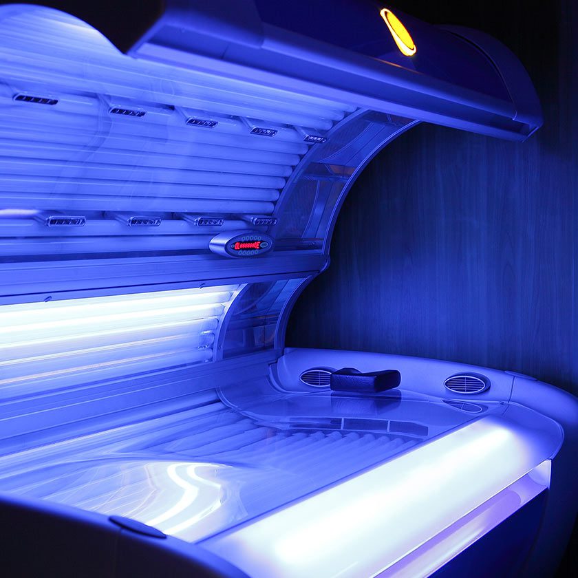 open tanning bed