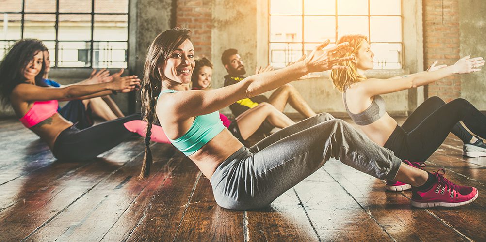 group fitness class in gym near me