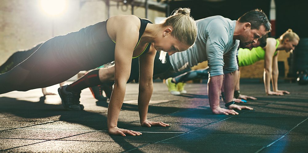 group fitness class in gym near me