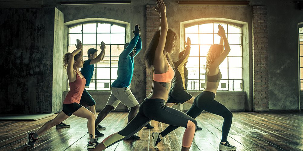 group fitness class in gym near me