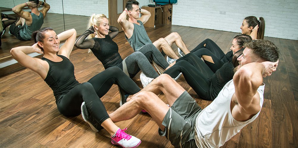 group fitness class in gym near me